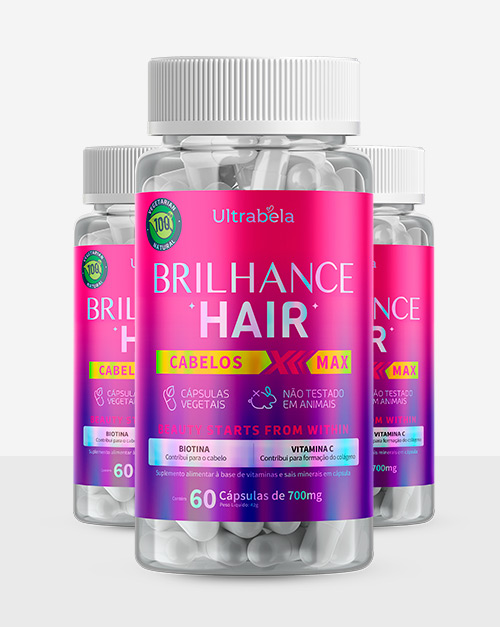 Kit Brilhance Hair - 3 unidades + FRETE GRÁTIS BRASIL